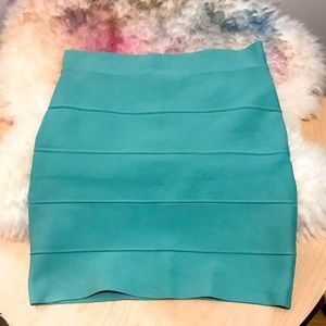 BCBG Max Azira bandage skirt in Seafoam